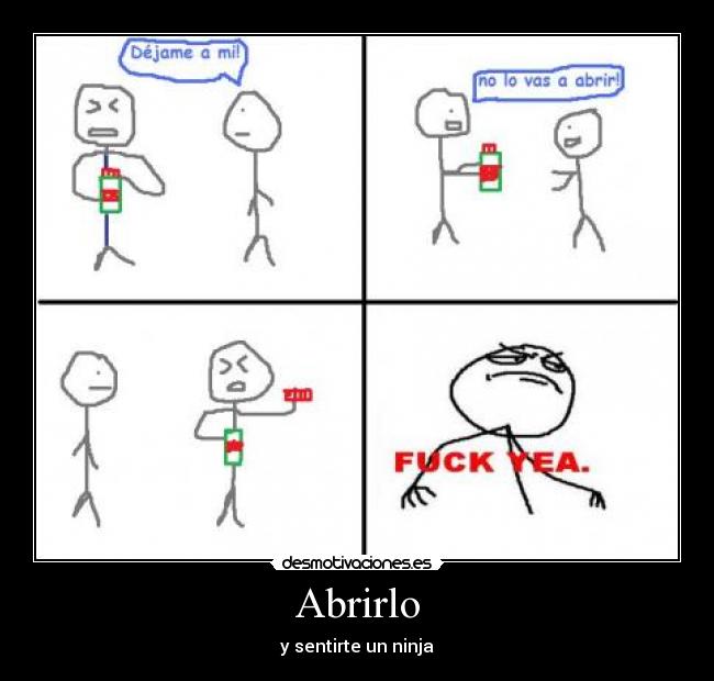 Abrirlo - y sentirte un ninja