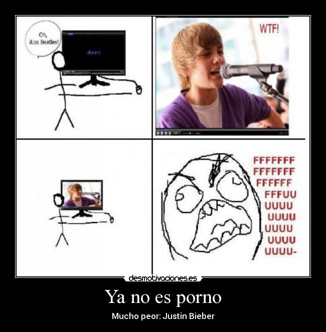 Ya no es porno - Mucho peor: Justin Bieber