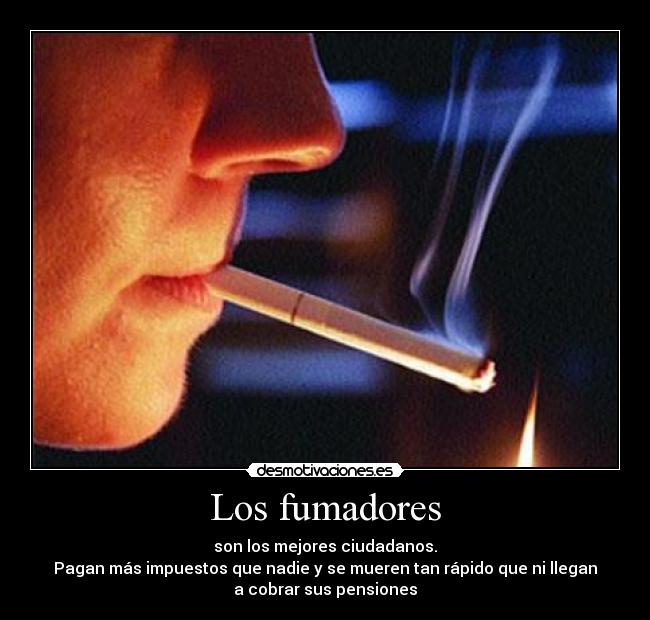Los fumadores -