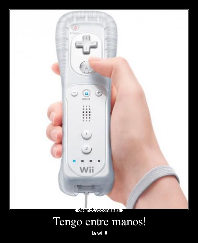 Tengo entre manos! - la wii !!
