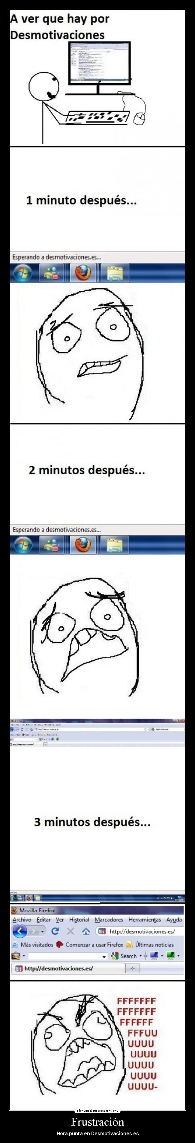 Frustración - Hora punta en Desmotivaciones.es