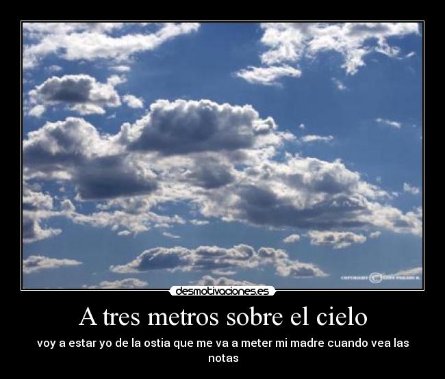 A tres metros sobre el cielo -