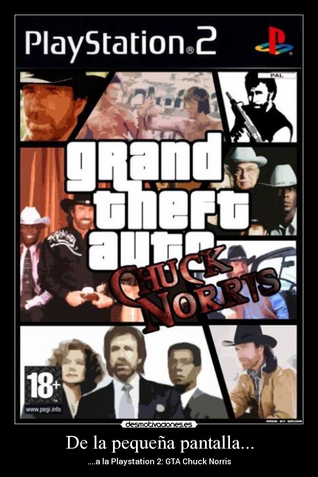 De la pequeña pantalla... - ....a la Playstation 2: GTA Chuck Norris