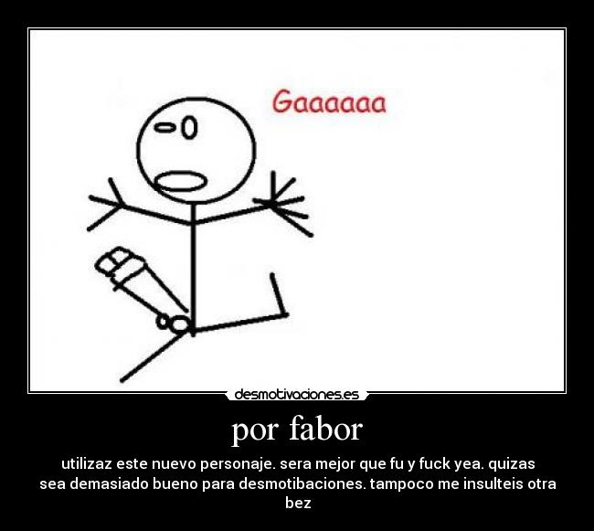 por fabor -