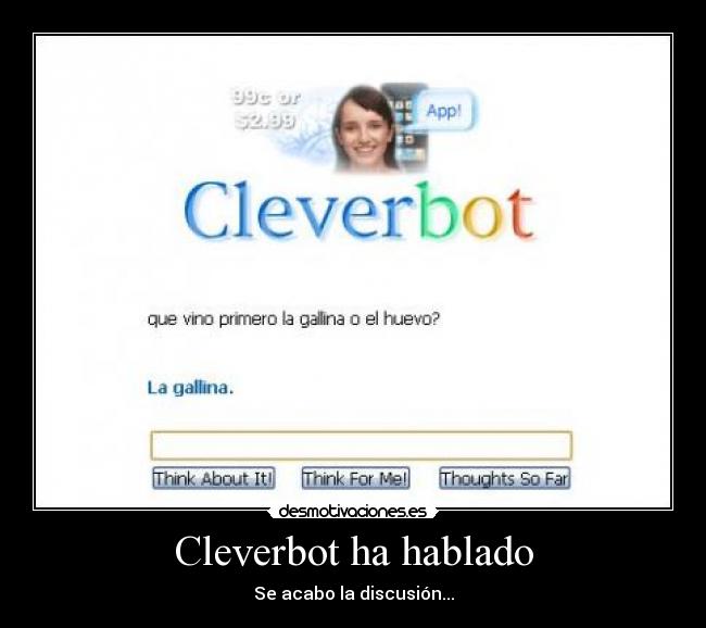 Cleverbot ha hablado -