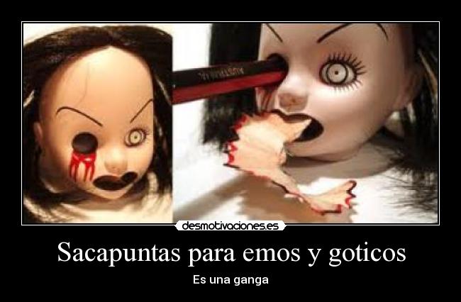 Sacapuntas para emos y goticos - Es una ganga