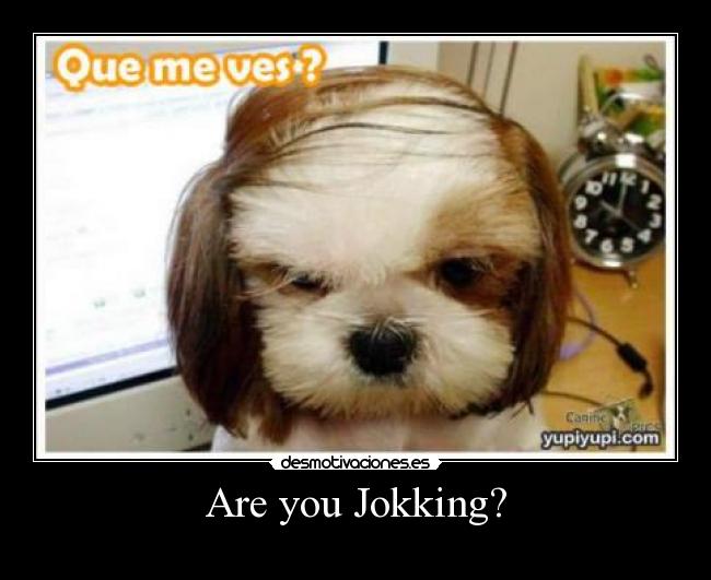 Are you Jokking? -