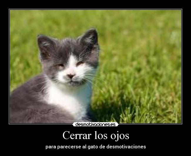 Cerrar los ojos -