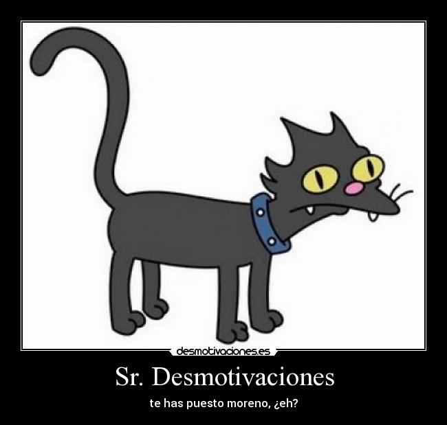 Sr. Desmotivaciones - te has puesto moreno, ¿eh?