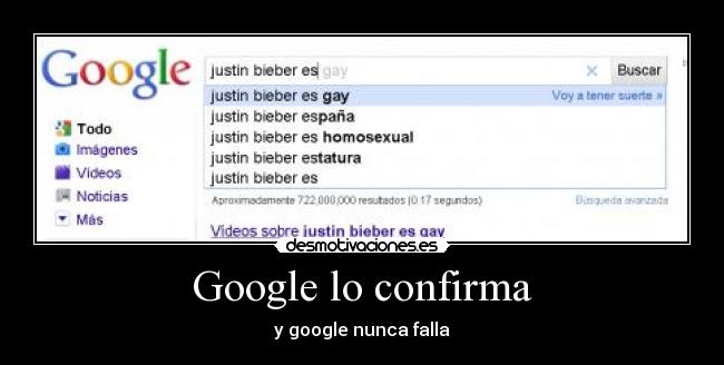 Google lo confirma - y google nunca falla