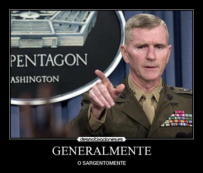 GENERALMENTE - O SARGENTOMENTE