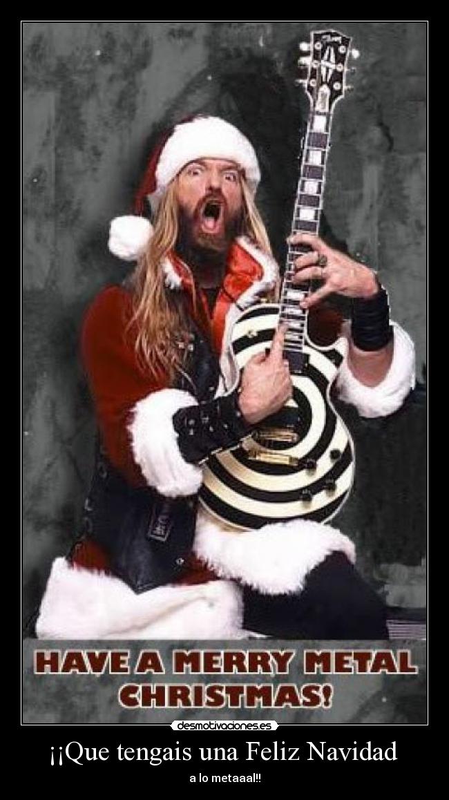 carteles navidad metal feliz navidad desmotivaciones