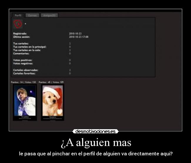 ¿A alguien mas - le pasa que al pinchar en el perfil de alguien va directamente aqui?