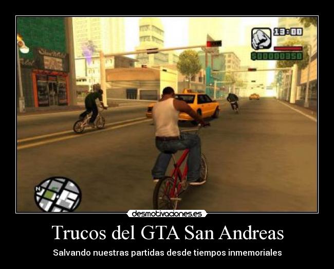 Trucos del GTA San Andreas - Salvando nuestras partidas desde tiempos inmemoriales