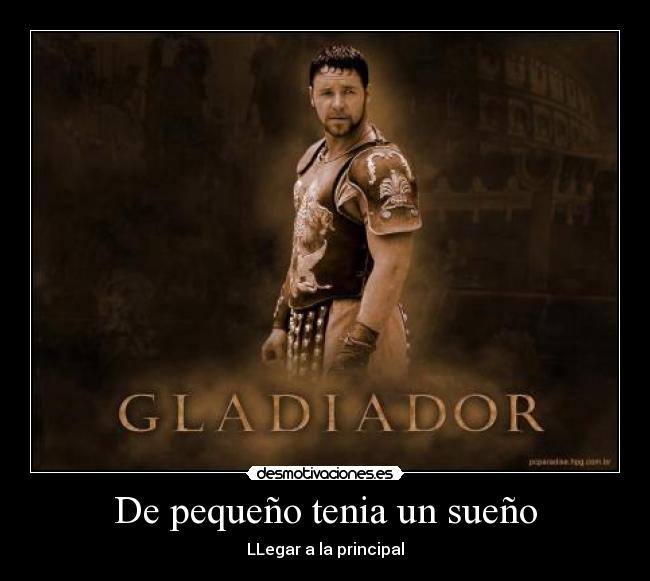 De pequeño tenia un sueño - LLegar a la principal