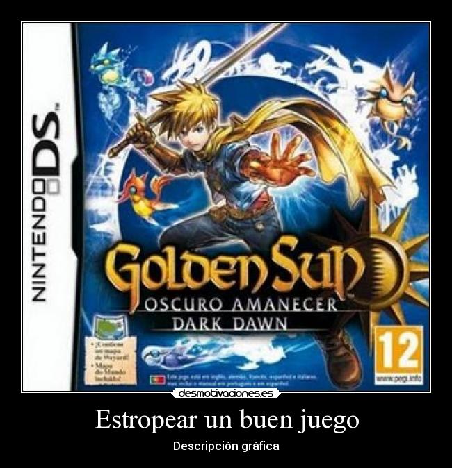 carteles golden sun golden sun hans felix garet ivan mia piers sole descripcion grafica desmotivaciones