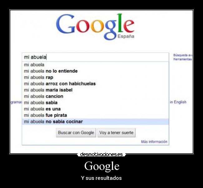Google - Y sus resultados