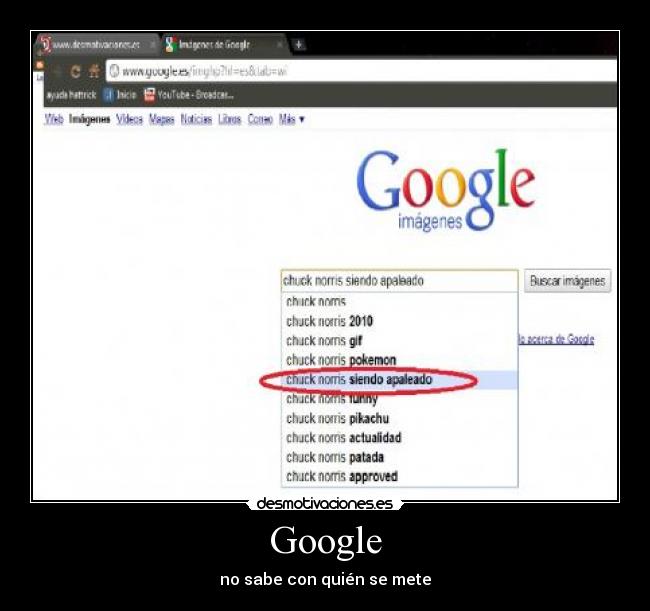 Google - no sabe con quién se mete
