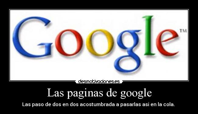 Las paginas de google - 