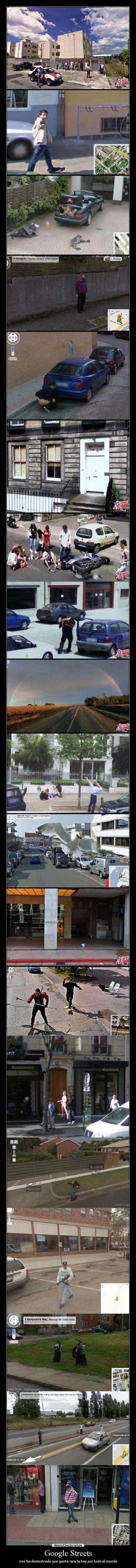 Google Streets - nos ha demostrado que gente rara la hay por todo el mundo