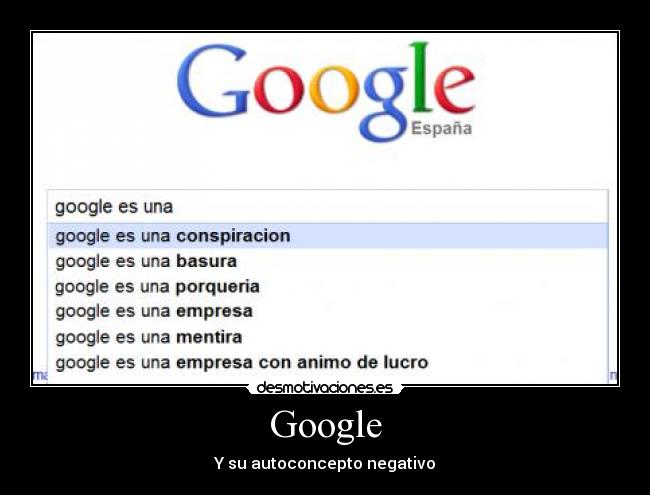 carteles google autoconcepto negativo busqueda resultados desmotivaciones