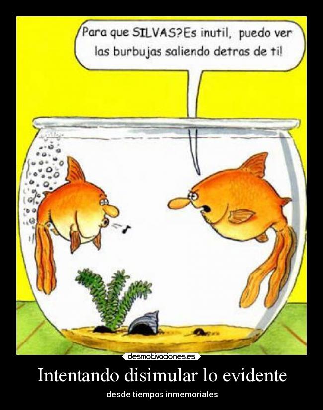 Intentando disimular lo evidente - 