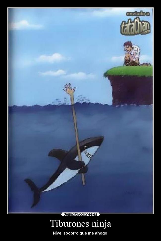 Tiburones ninja - Nivel:socorro que me ahogo