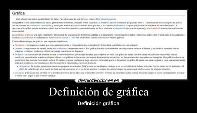 Definición de gráfica - Definición gráfica
