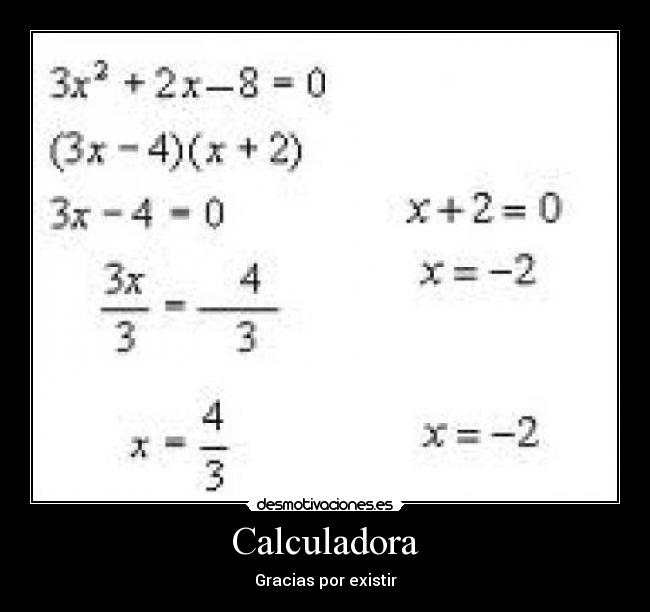 Calculadora - Gracias por existir