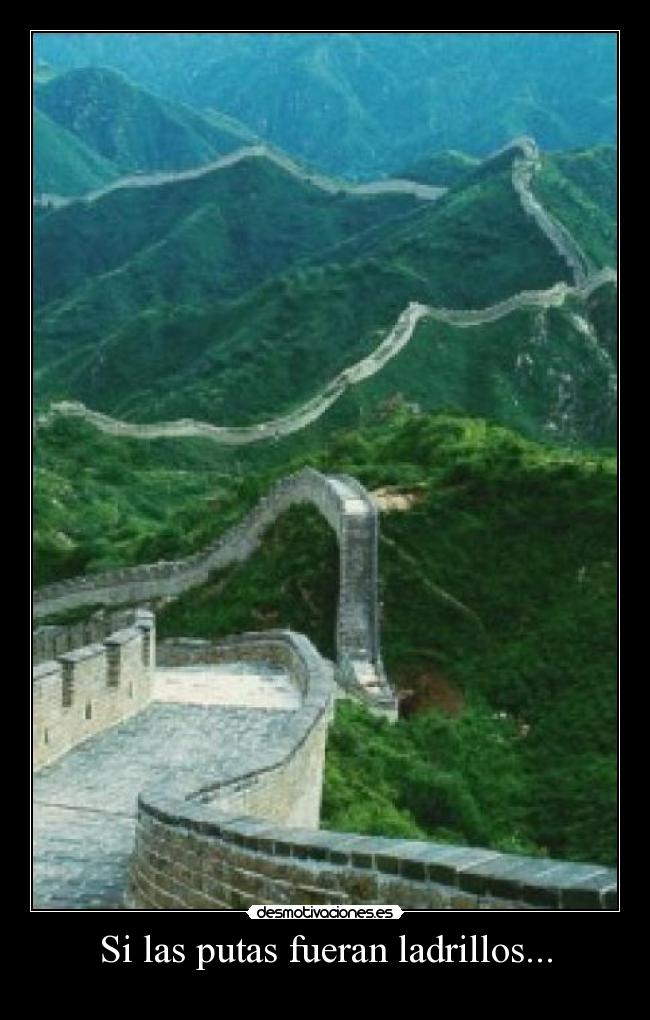 Si las putas fueran ladrillos... - 