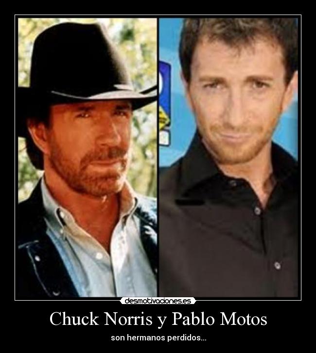 Chuck Norris y Pablo Motos -