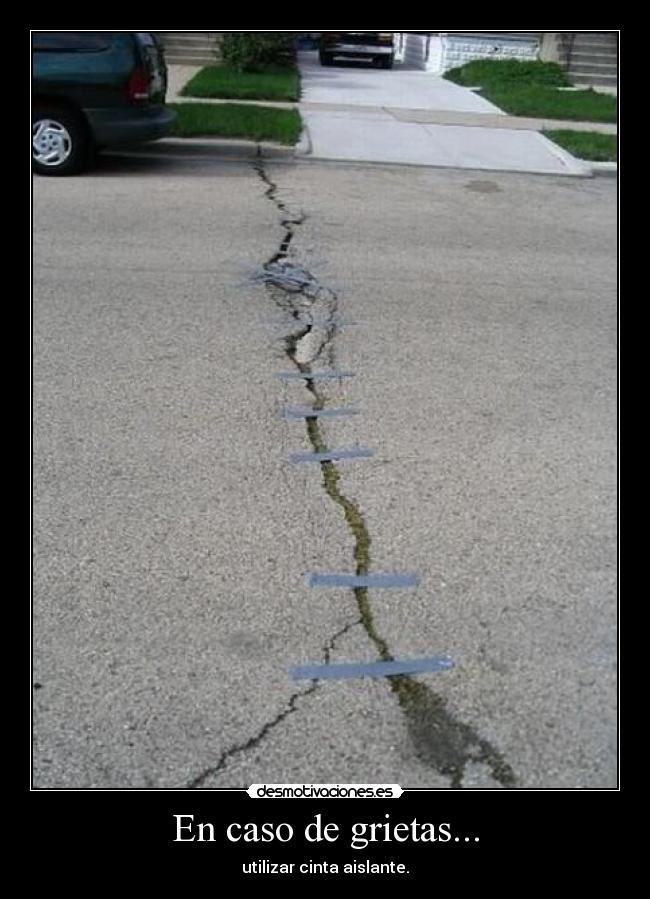En caso de grietas... - 