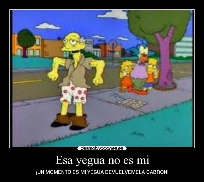 Esa yegua no es mi - ¡UN MOMENTO ES MI YEGUA DEVUELVEMELA CABRON!