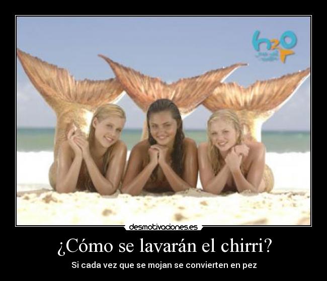 carteles h2o lavar chirri sirenas desmotivaciones