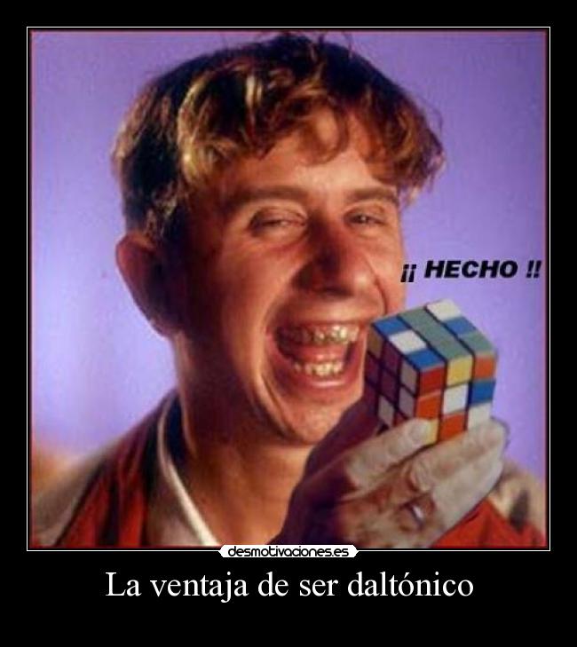 La ventaja de ser daltónico -