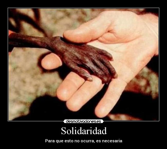 Solidaridad - Para que esto no ocurra, es necesaria