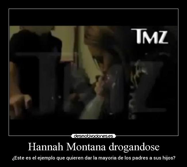 Hannah Montana drogandose -