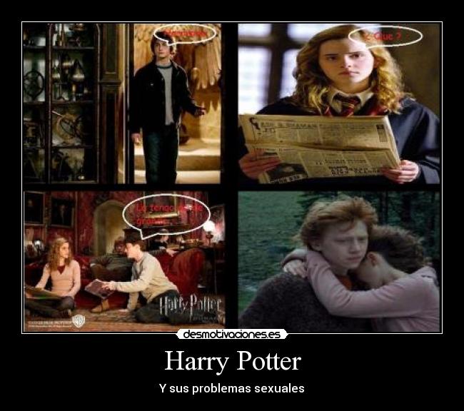 carteles harry potter problemas sexuales desmotivaciones