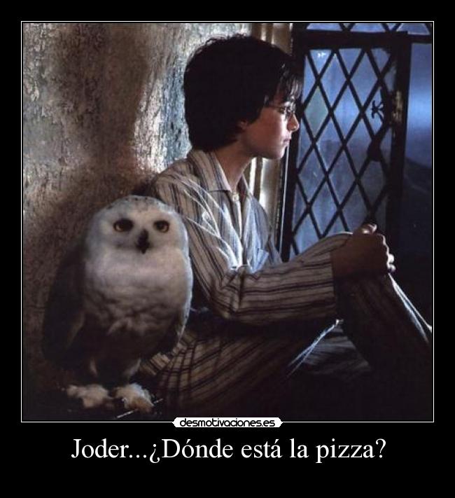Joder...¿Dónde está la pizza? -
