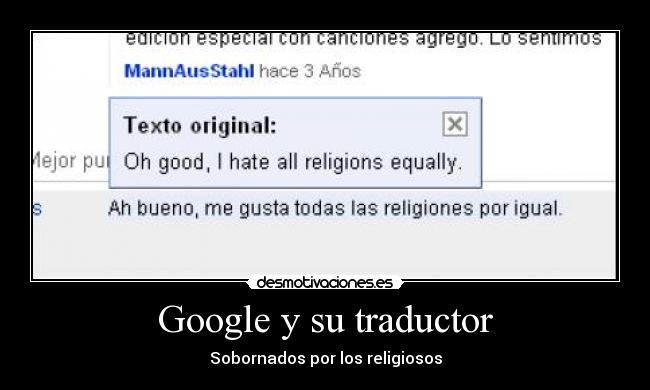 carteles google religion desmotivaciones