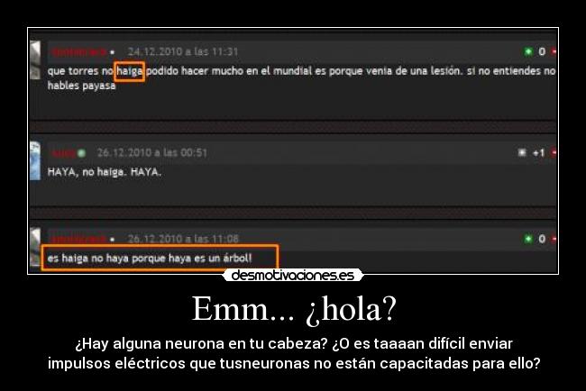Emm... ¿hola? -