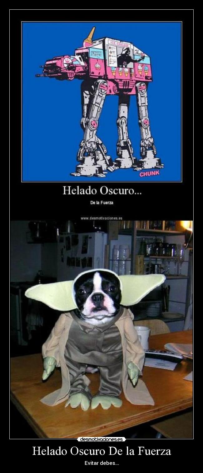 Helado Oscuro De la Fuerza -