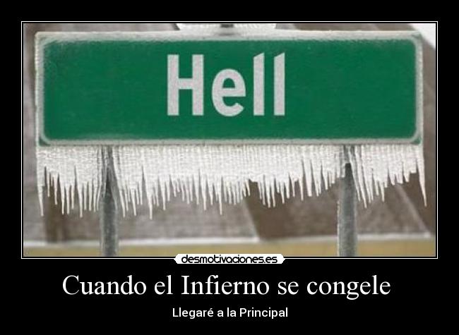 Cuando el Infierno se congele -