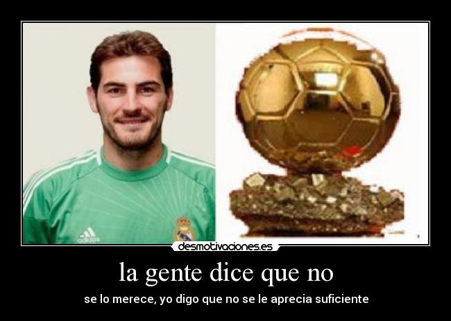 la gente dice que no -