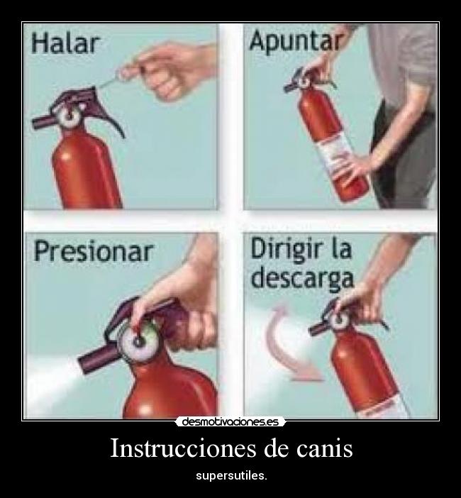 Instrucciones de canis - 
