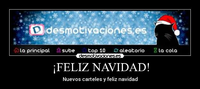¡FELIZ NAVIDAD! - Nuevos carteles y feliz navidad