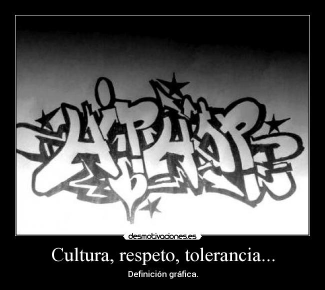 Cultura, respeto, tolerancia... - Definición gráfica.