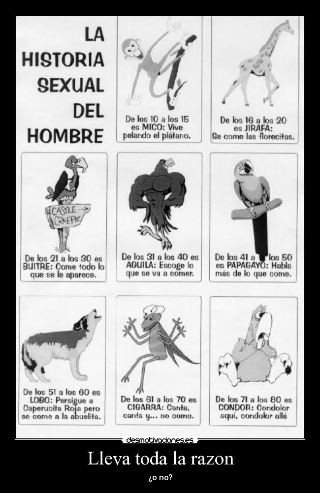 Lleva toda la razon - ¿o no?