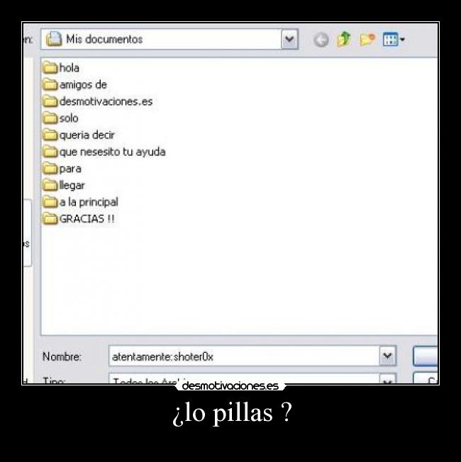 ¿lo pillas ? -