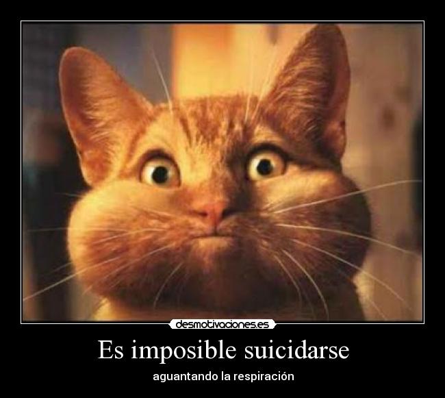 Es imposible suicidarse - aguantando la respiración